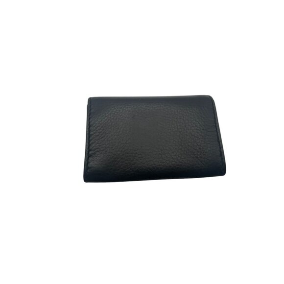 Michael Kors Pebbled Leather Card Wallet - Black - Picture 2 of 14